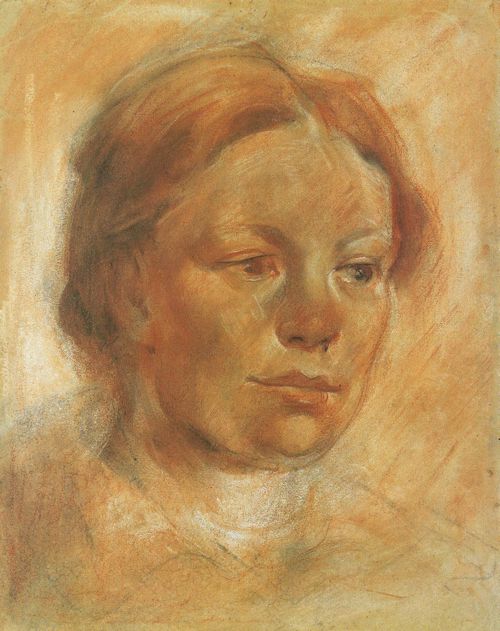 Franz_Marc,_Mädchenkopf_(Bildnis_Maria_Franck),_1906